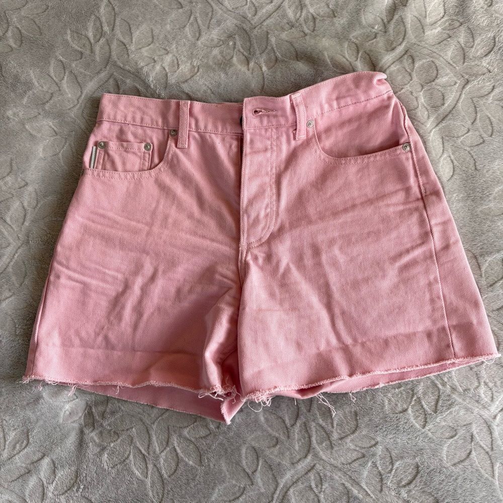 Boyish Monty Shorts High Rise Rigid Denim Cotton Size 25 Tickled Pink - Picture 2 of 7